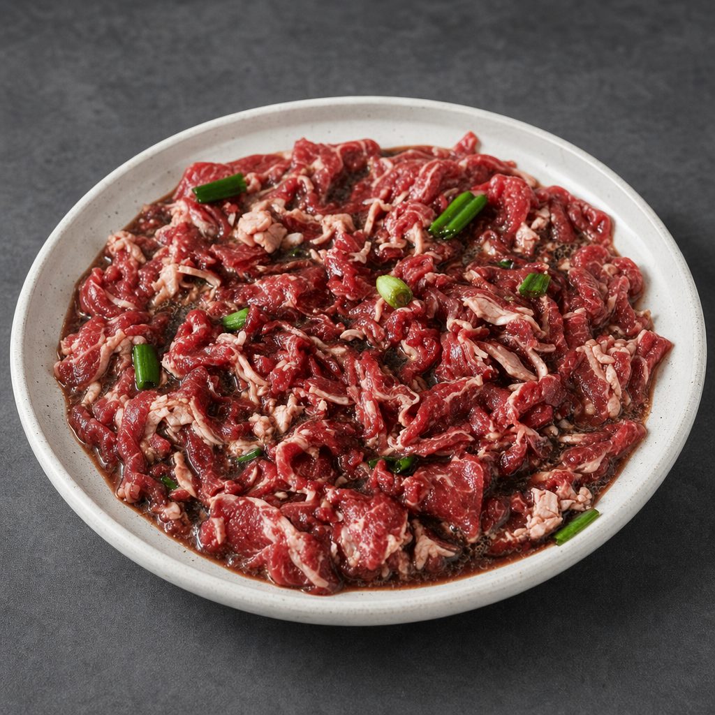 BBQ Marinated Beef Bulgogi.