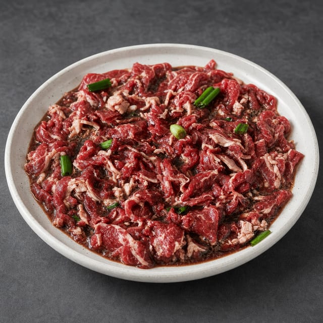BBQ Marinated Beef Bulgogi.