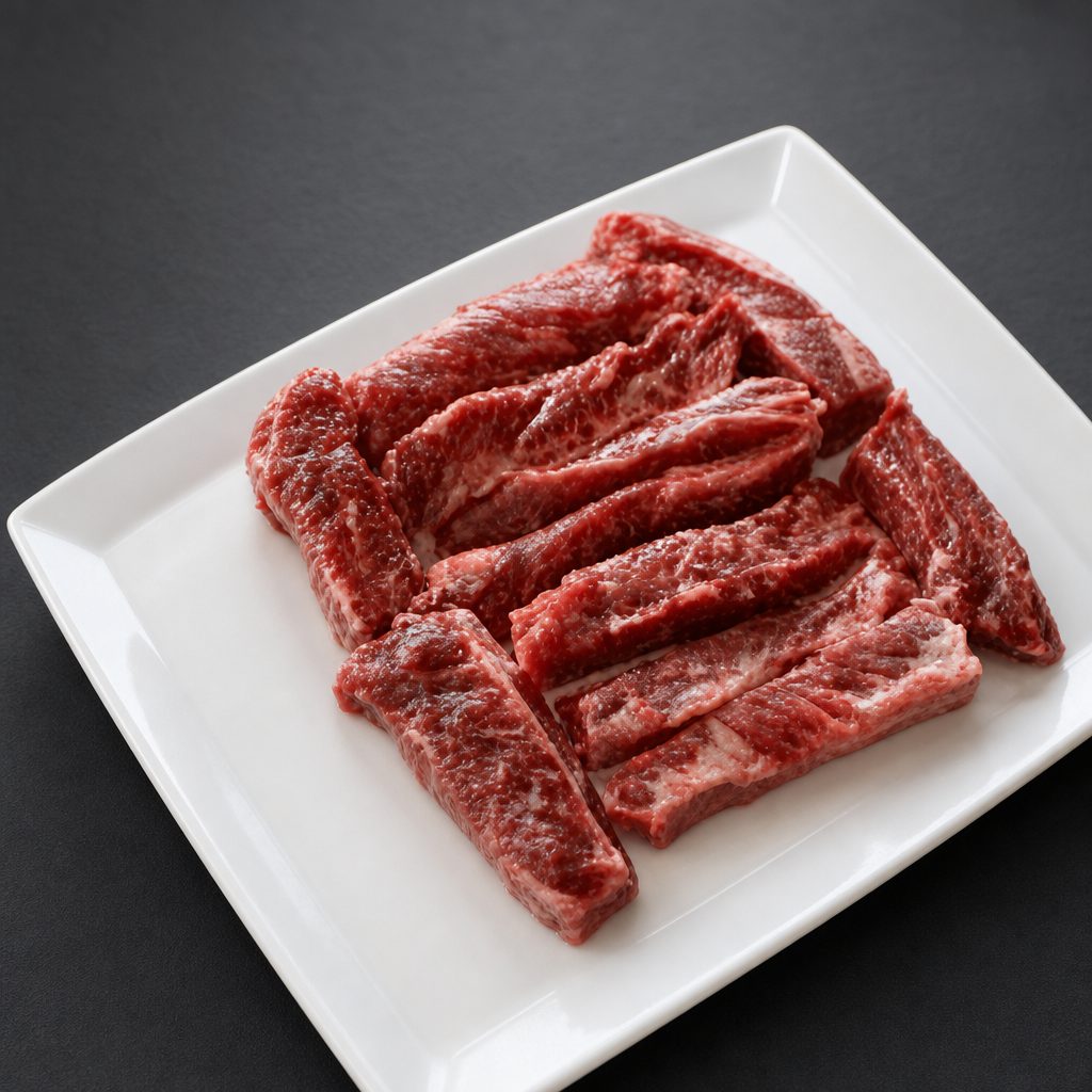 (D) BBQ Marinated Rib Finger.