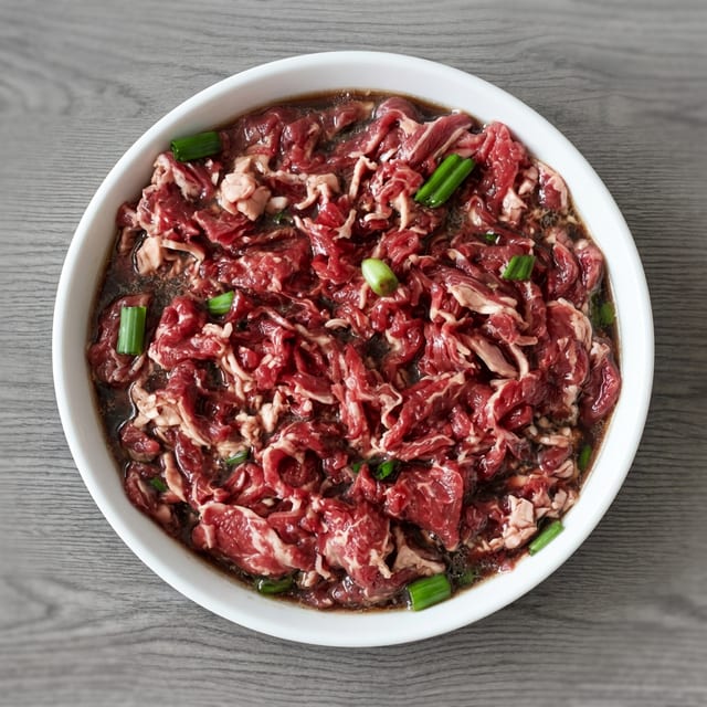 BBQ Marinated Beef Bulgogi.